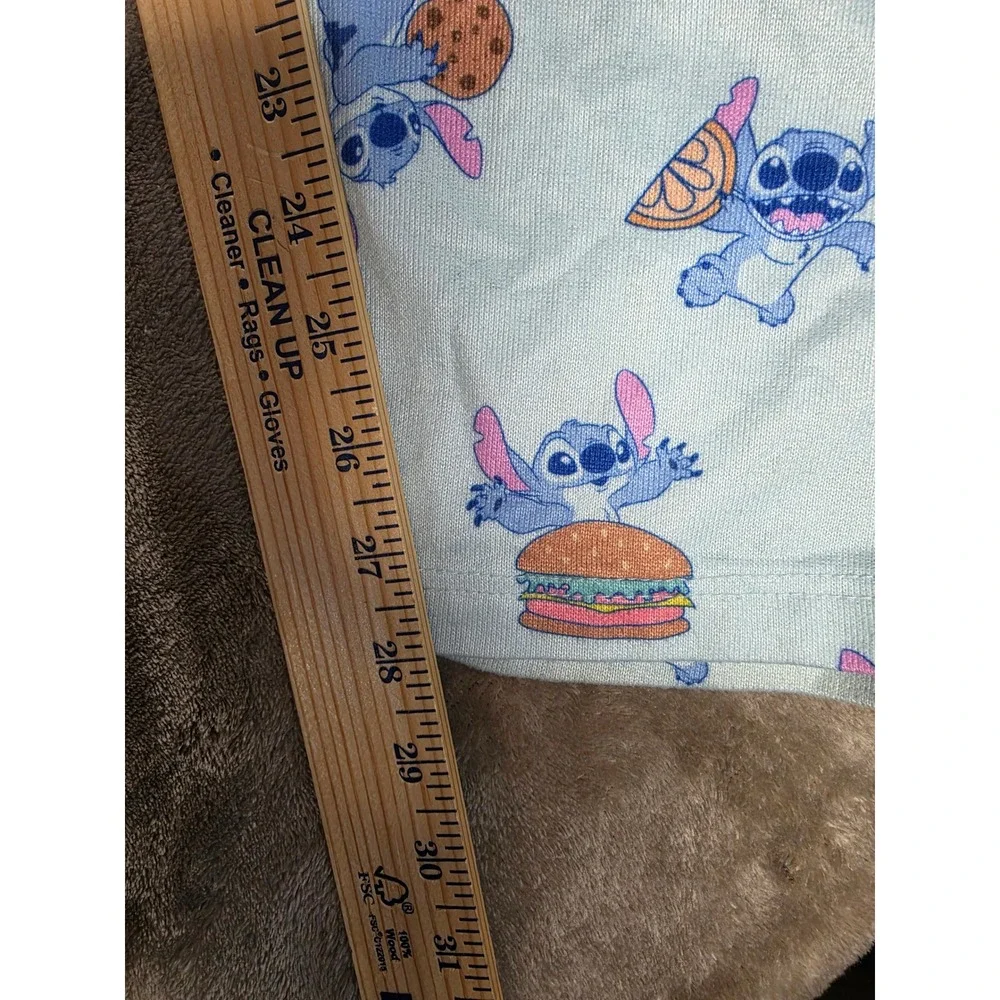 Disney Lilo & Stitch Pajama Pants Womens XL Blue Snack Print Lounge Sleepwear - Picture 7 of 9